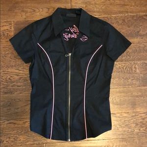 Harley Davidson Zip Shirt